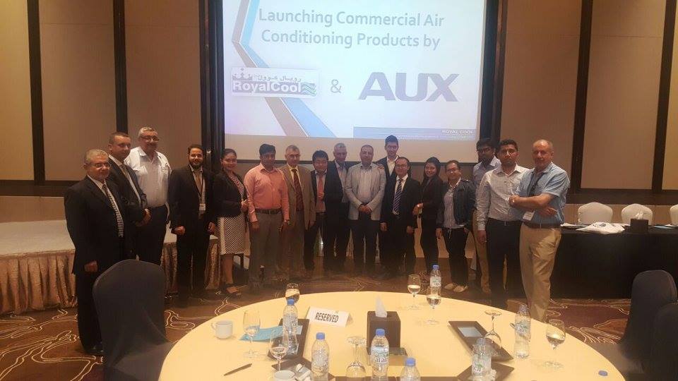 Launching of commercial AC products by Royal Cool and AUX