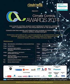 Royal Cool attends the Climate Control Awards 2014